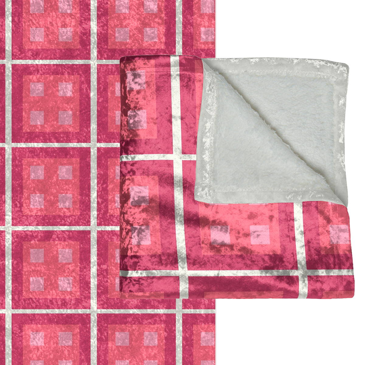 Pastel Pops Pink Berry Decorative Throw Blanket