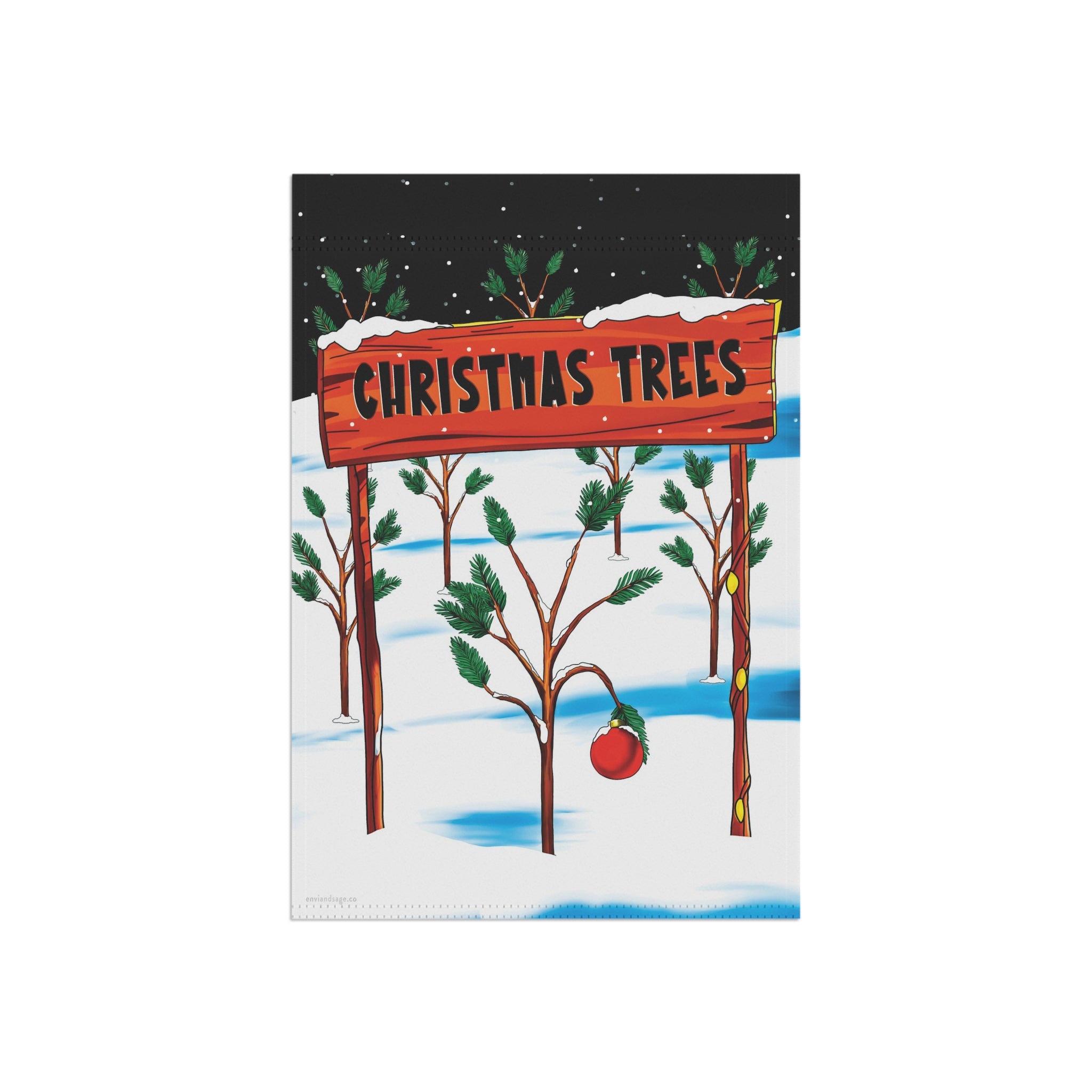 Charlie Brown Christmas Tree Farm Flag