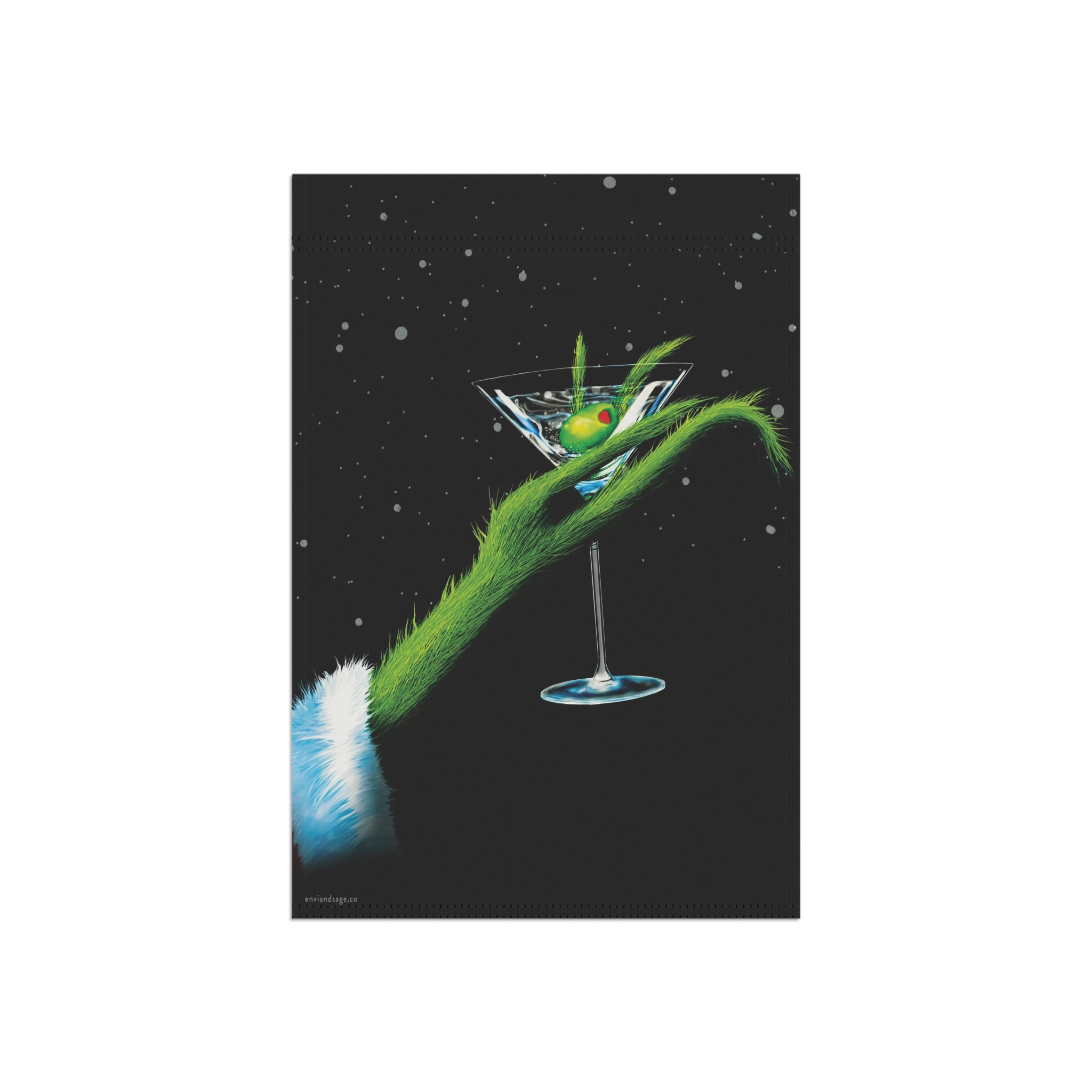 Martini Grinch Grinchmas Christmas Yard Flag