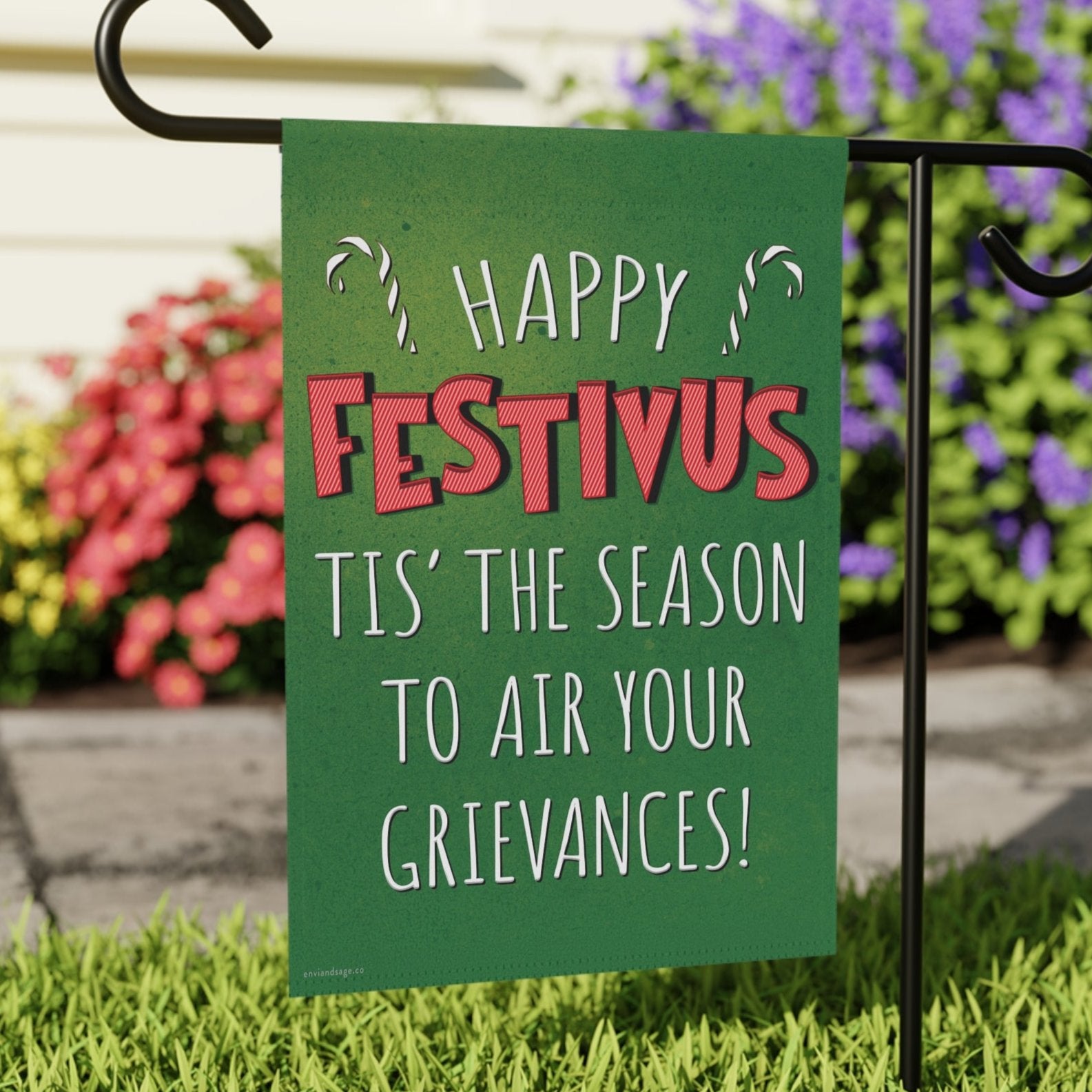Happy Festivus Air Your Grievances Funny Christmas Flag