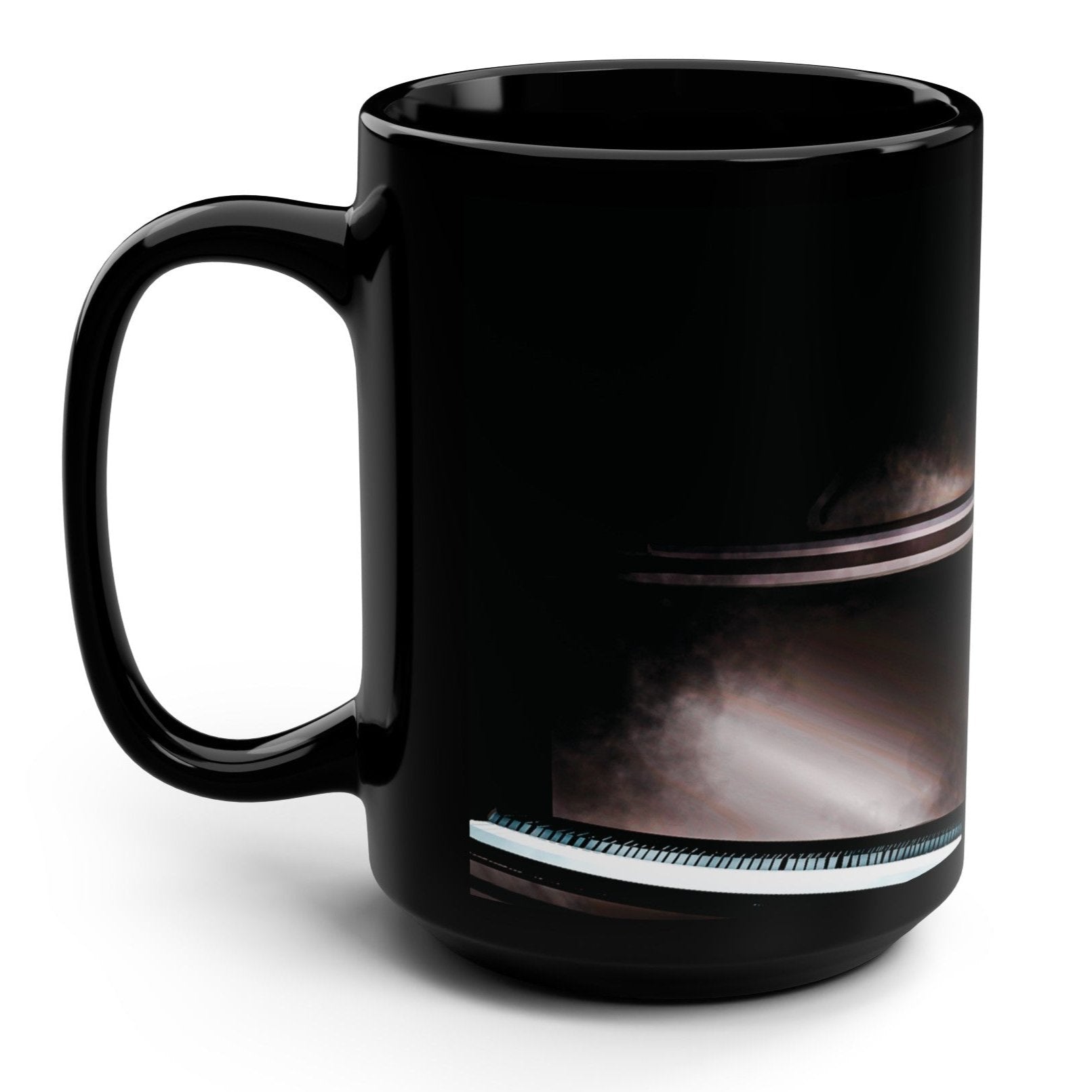 Abstract Piano Music Mug 15oz