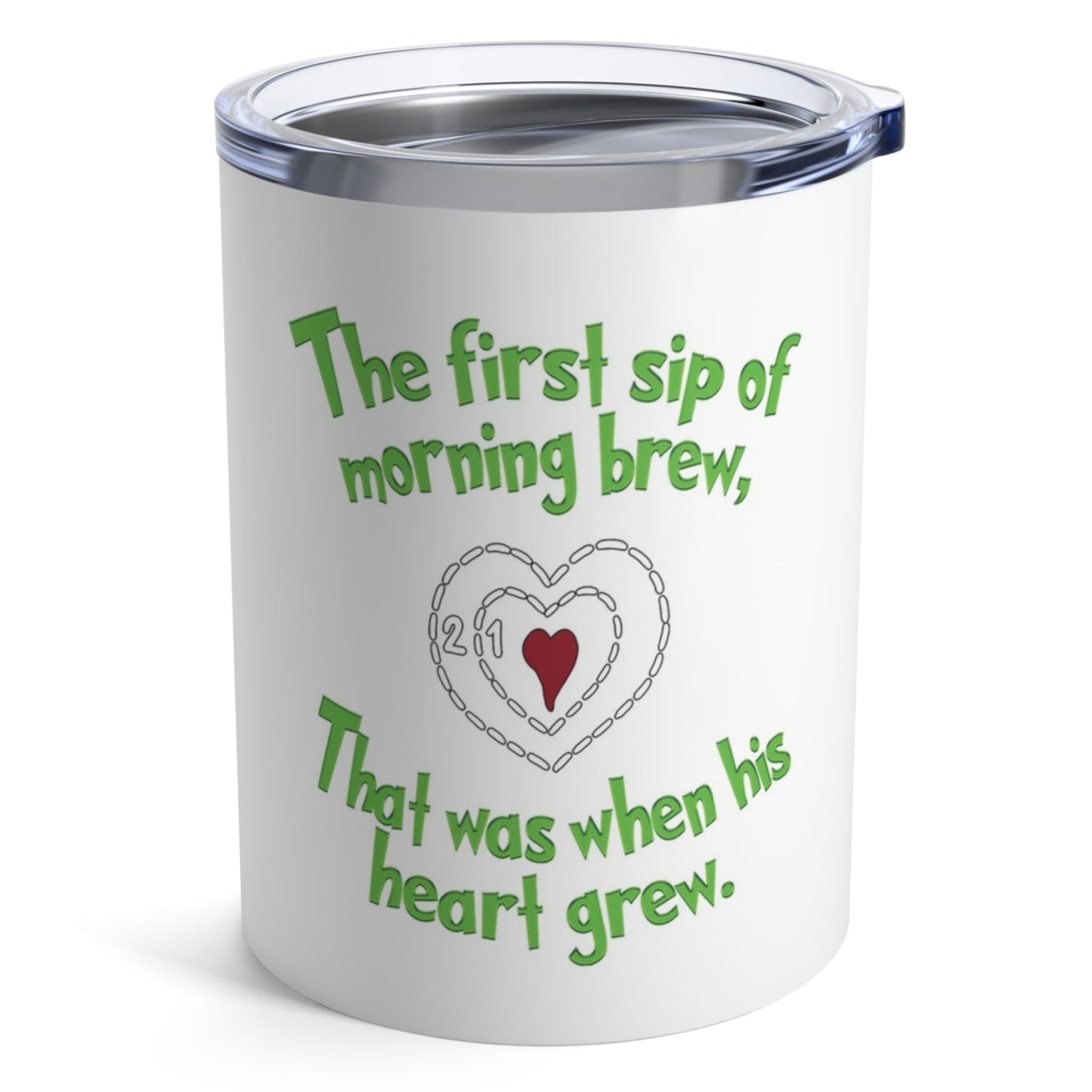 The Grinch Heart Grows Tumbler 10oz