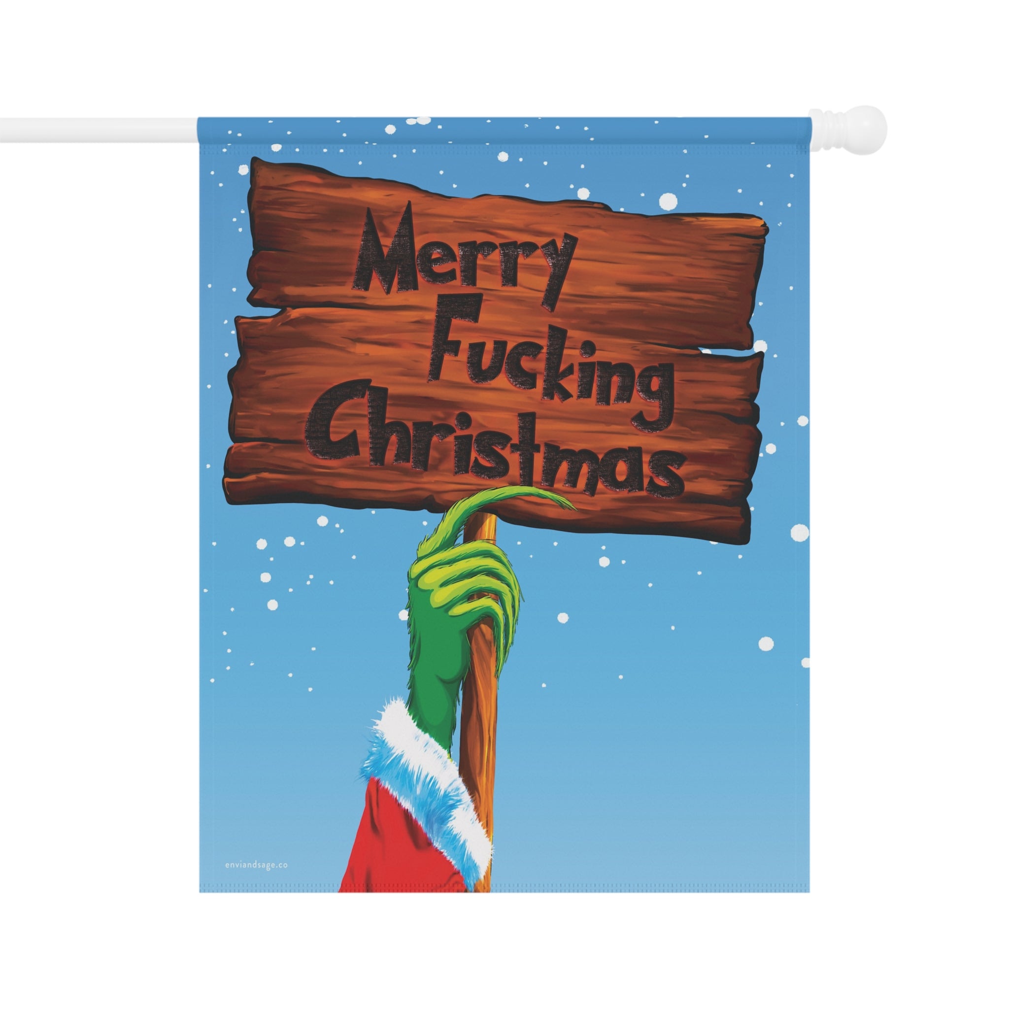 Merry Fucking Christmas Grinch Christmas Flag