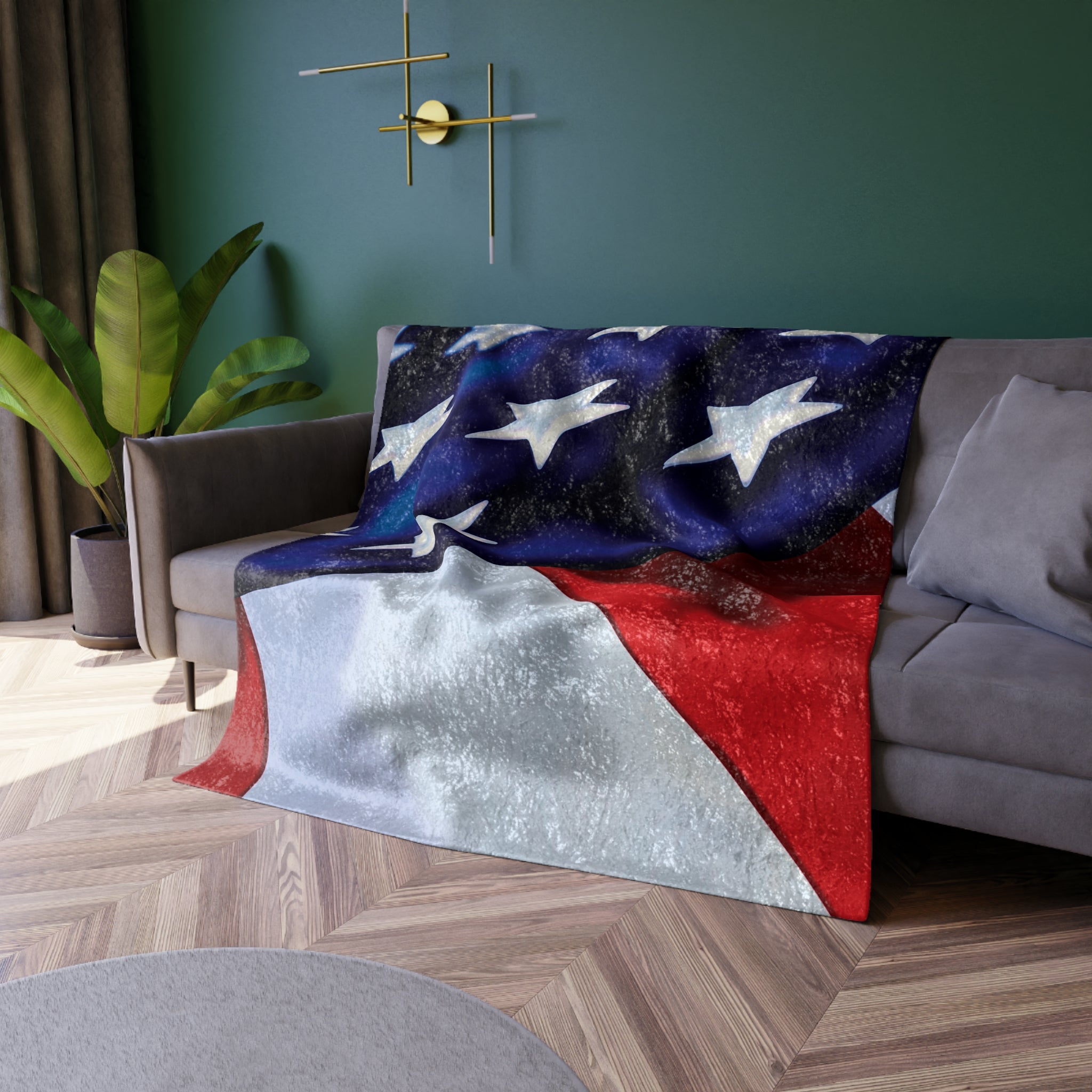 American Flag Decorative Throw Blanket