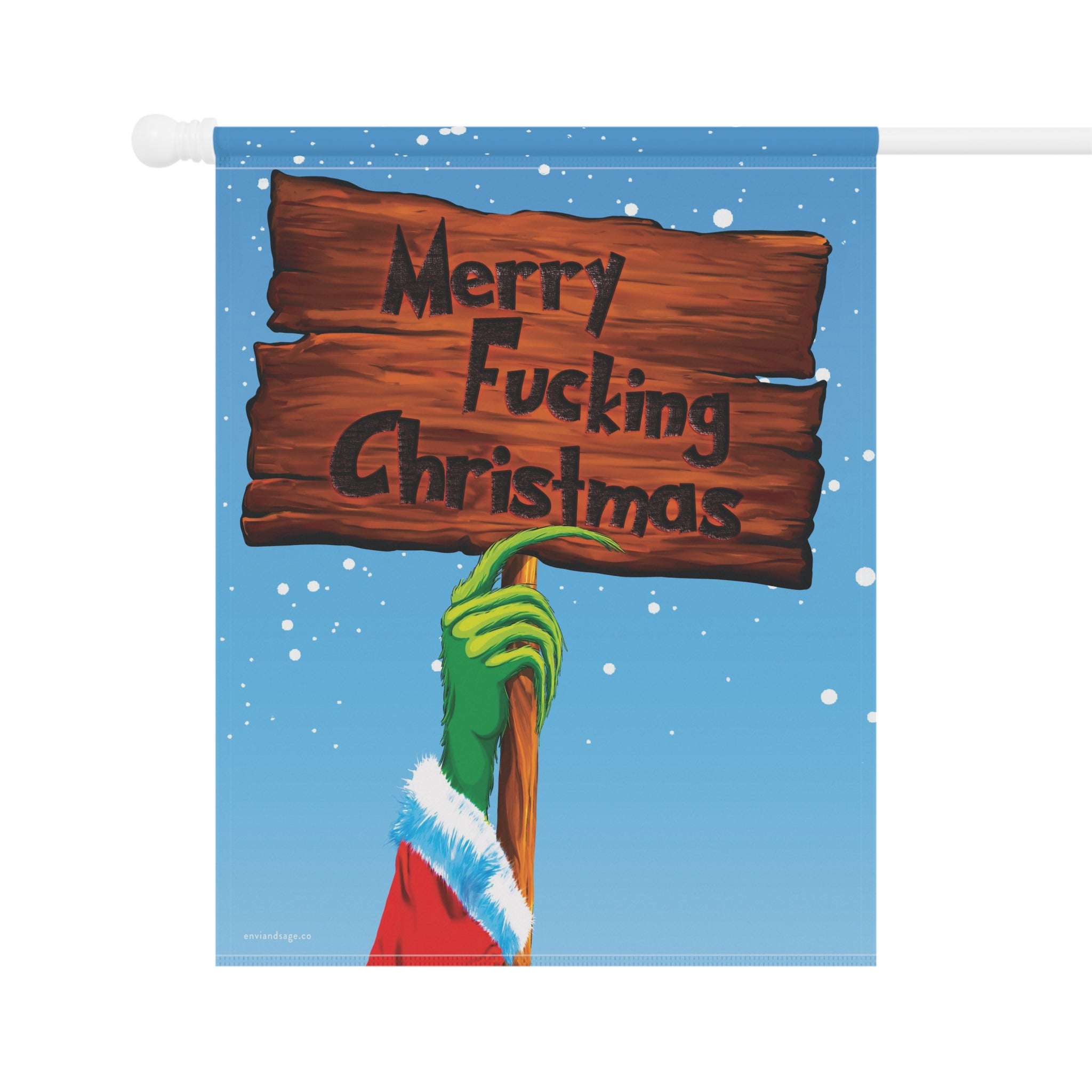 Merry Fucking Christmas Grinch Christmas Flag
