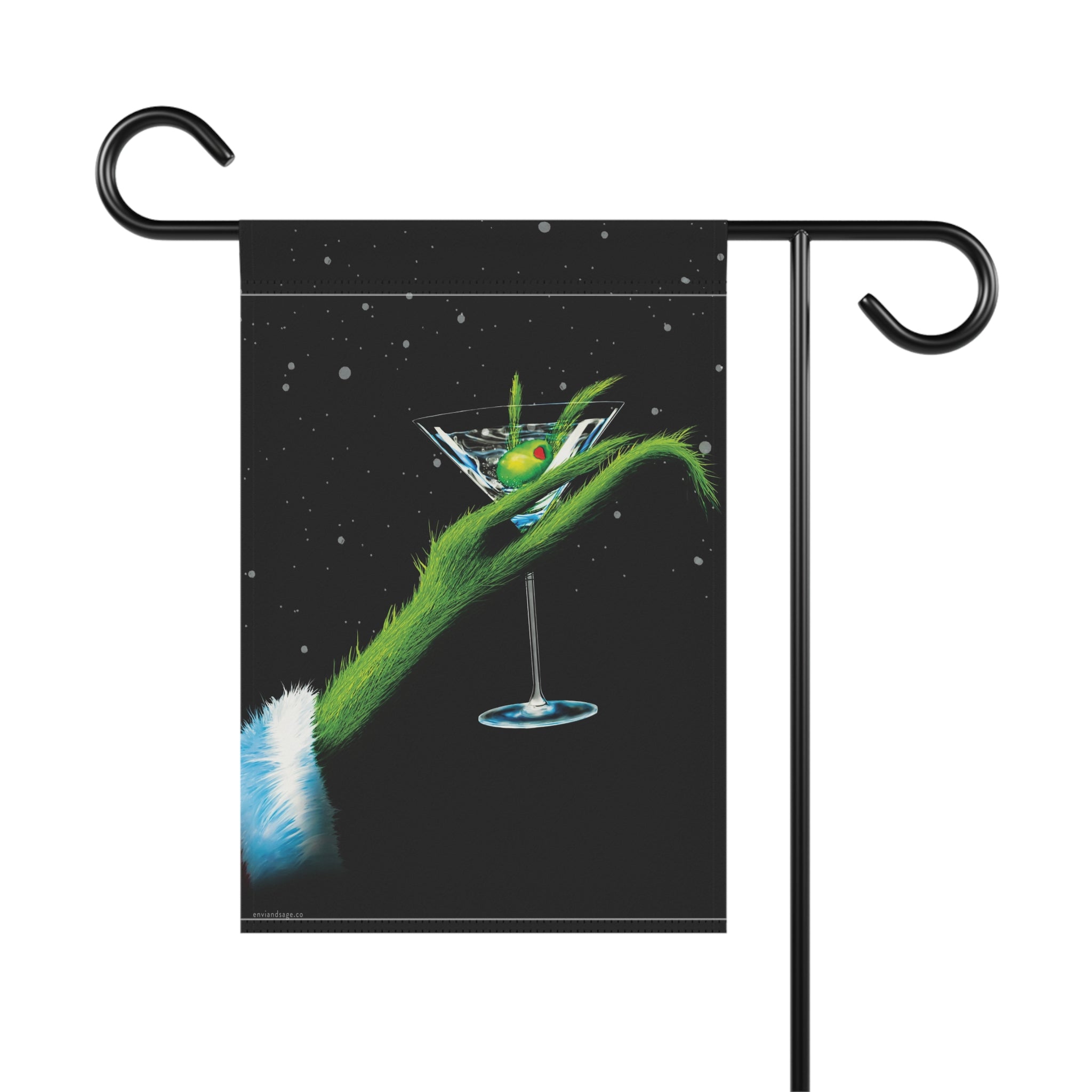 Martini Grinch Grinchmas Christmas Yard Flag