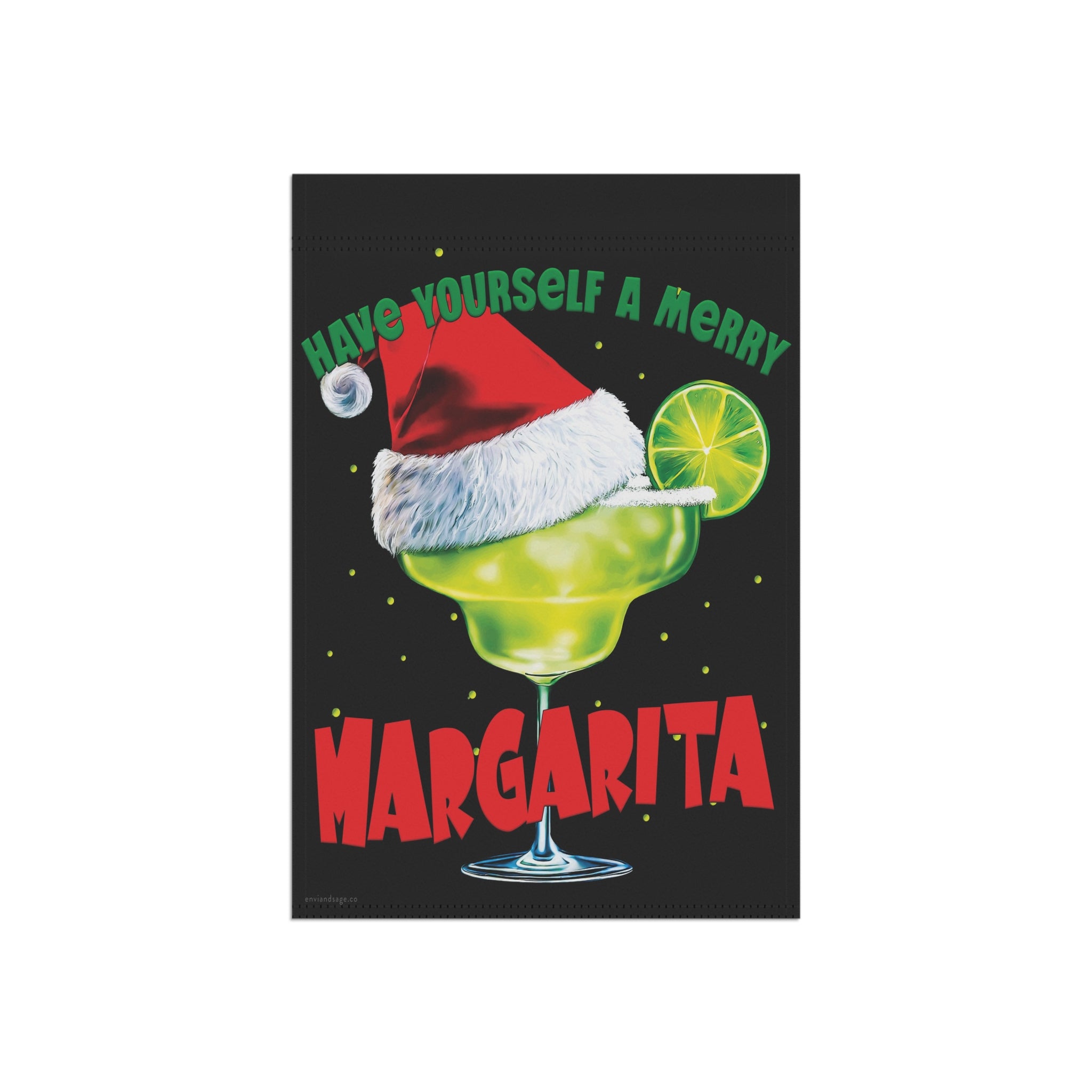 Have Yourself a Merry Margarita Funny Holiday Christmas Flag