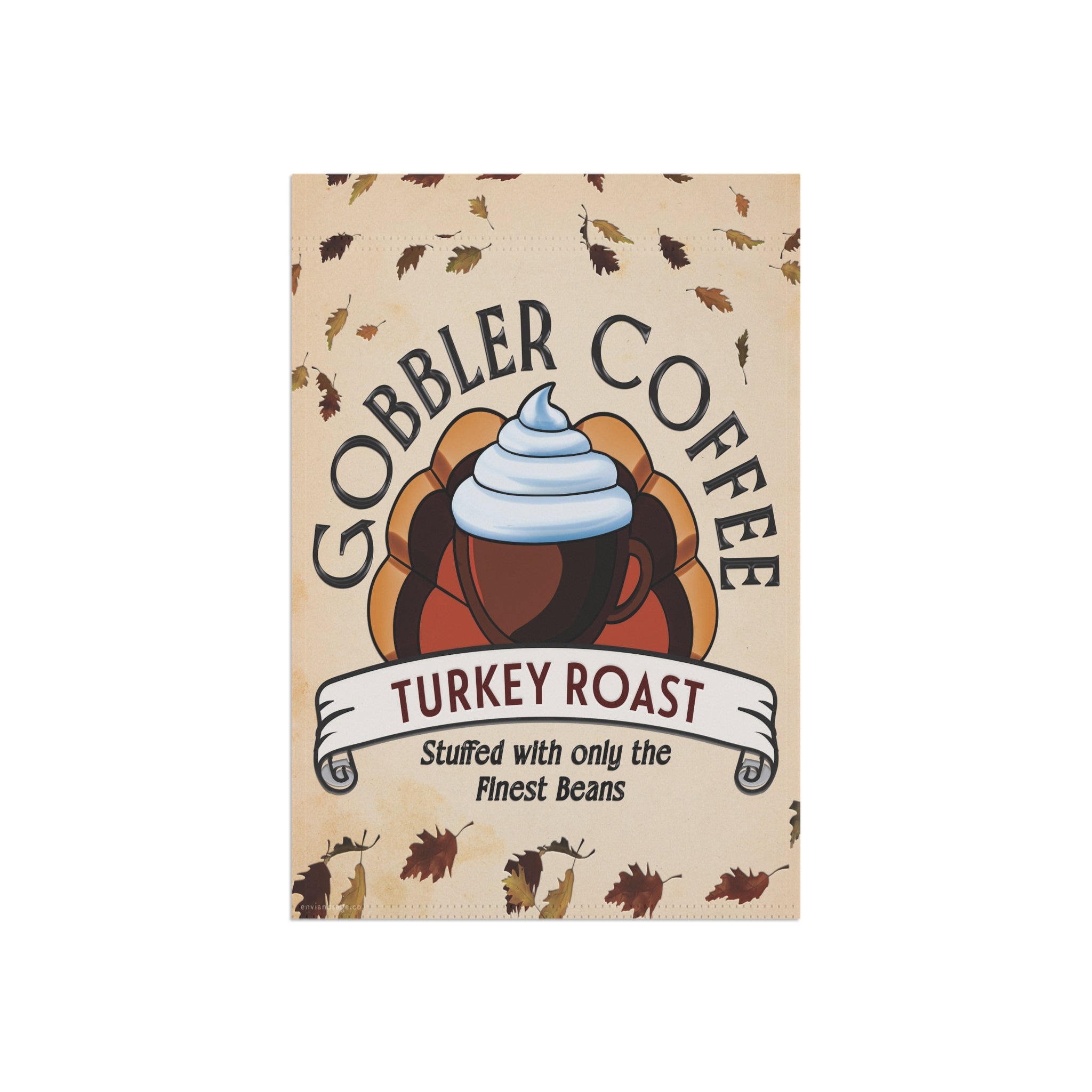 Turkey Roast Coffee Funny Thanksgiving Yard Flag