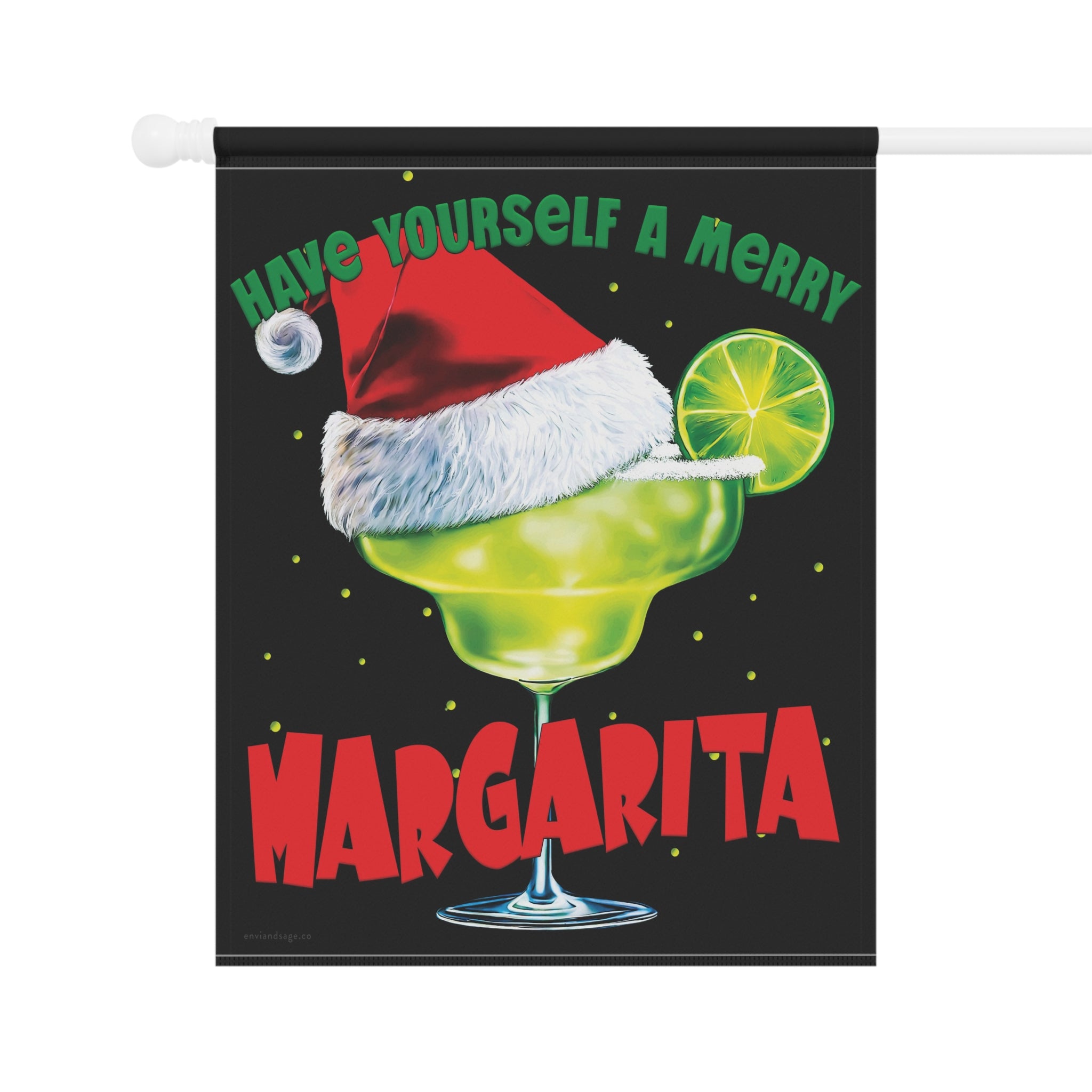 Have Yourself a Merry Margarita Funny Holiday Christmas Flag