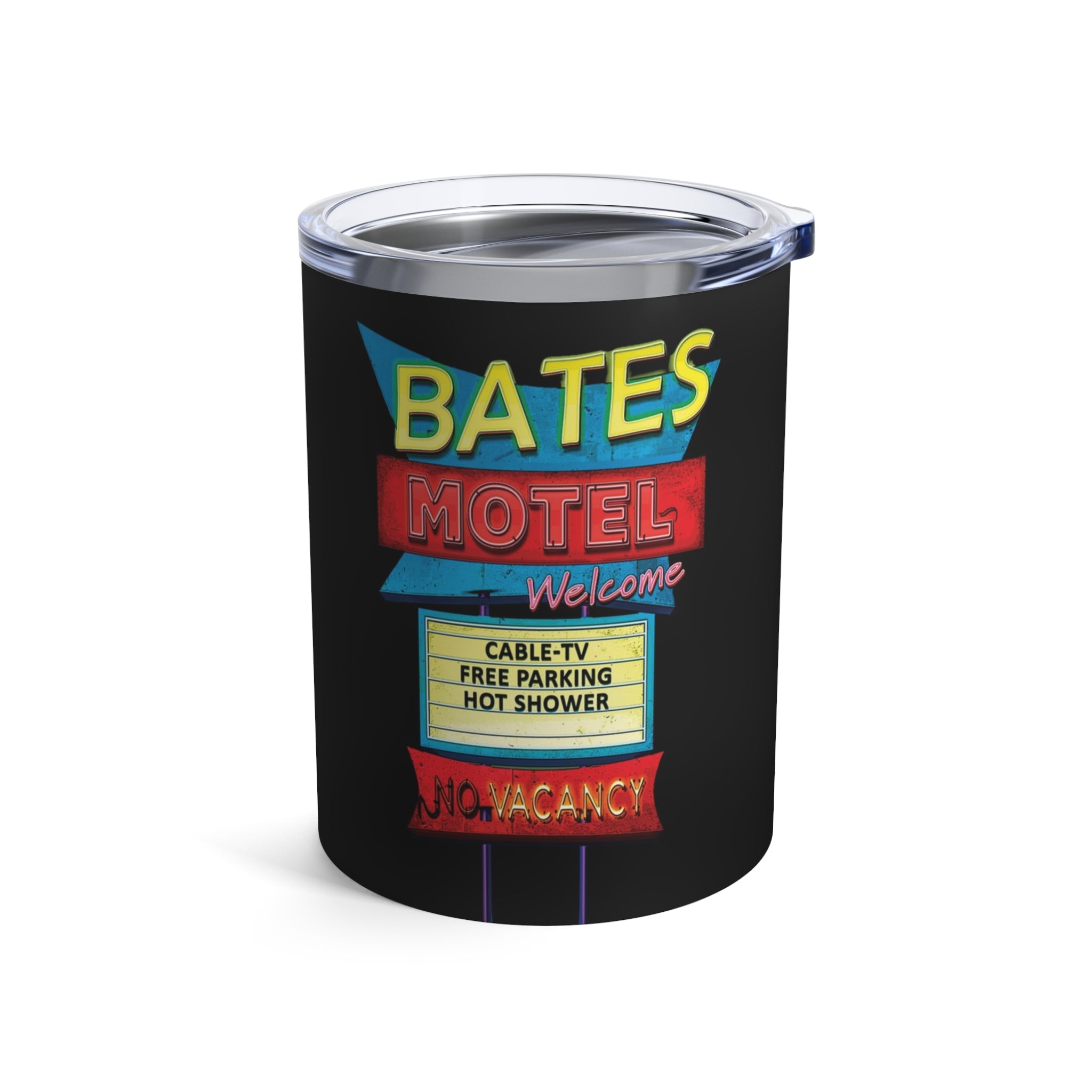 Psycho Bates Motel Sign Tumbler 10oz