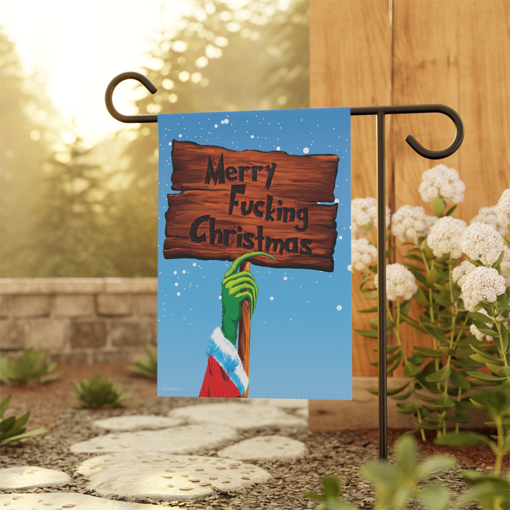 Merry Fucking Christmas Grinch Christmas Flag