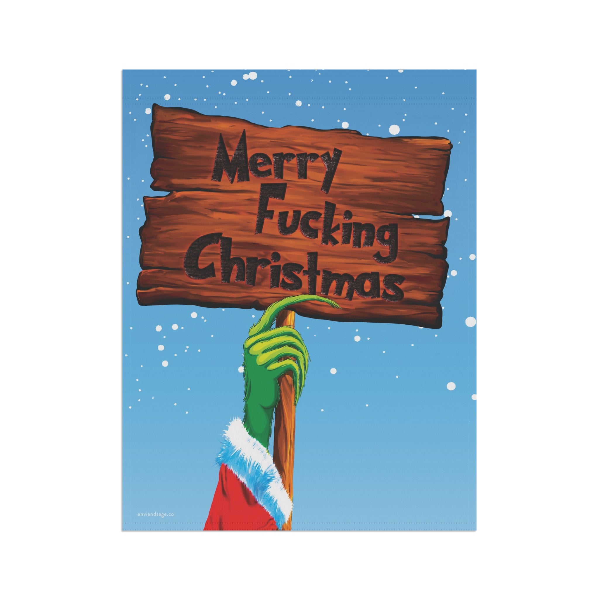 Merry Fucking Christmas Grinch Christmas Flag