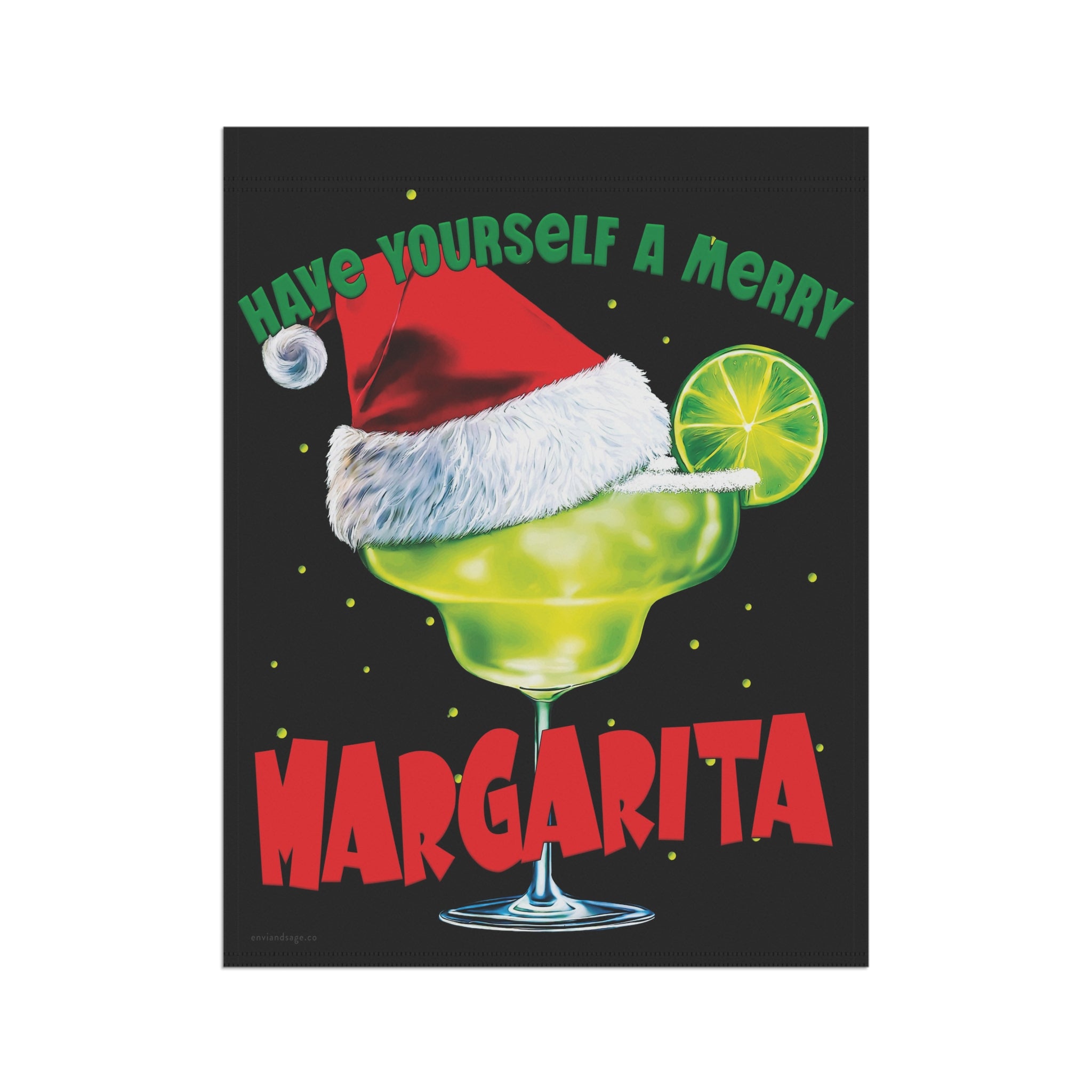Have Yourself a Merry Margarita Funny Holiday Christmas Flag