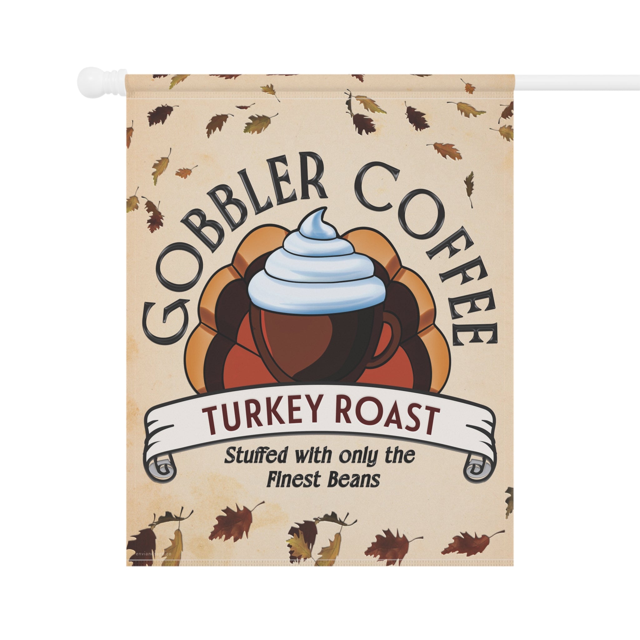 Turkey Roast Coffee Funny Thanksgiving Yard Flag
