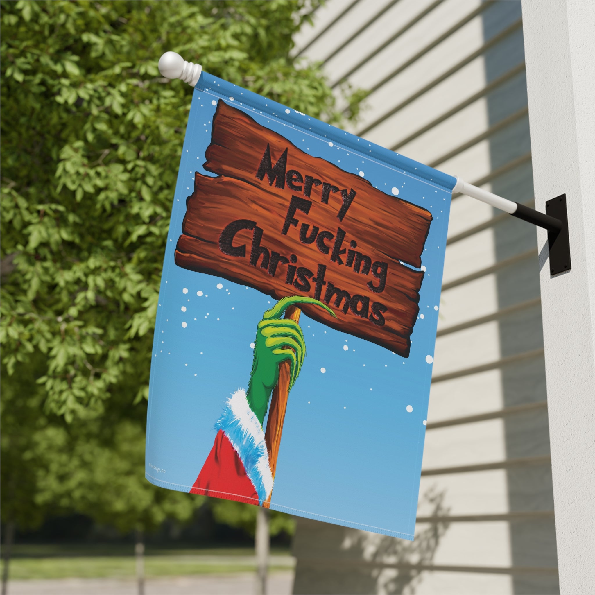 Merry Fucking Christmas Grinch Christmas Flag