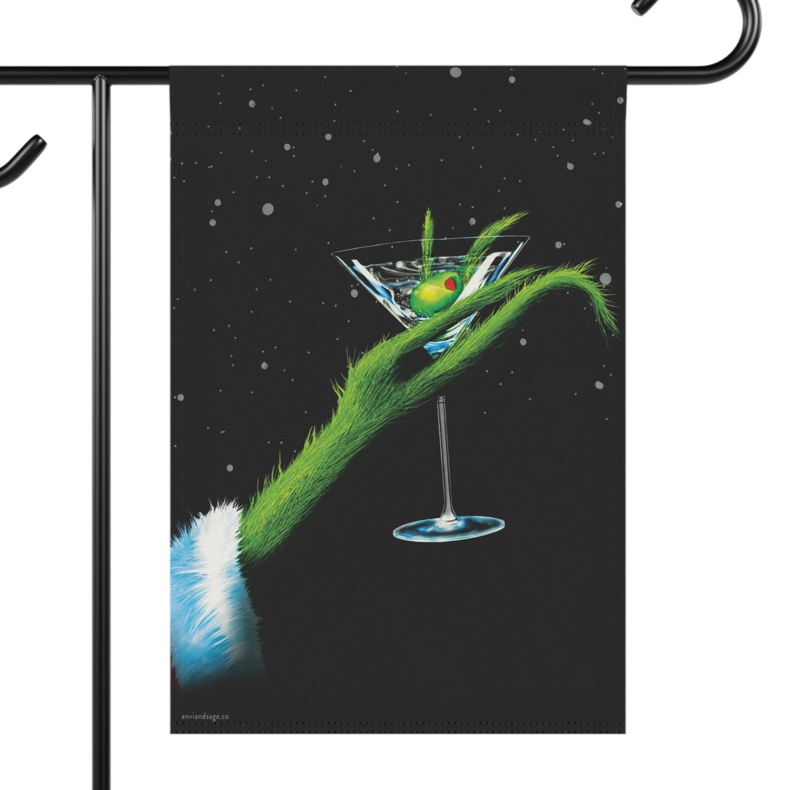 Martini Grinch Grinchmas Christmas Yard Flag