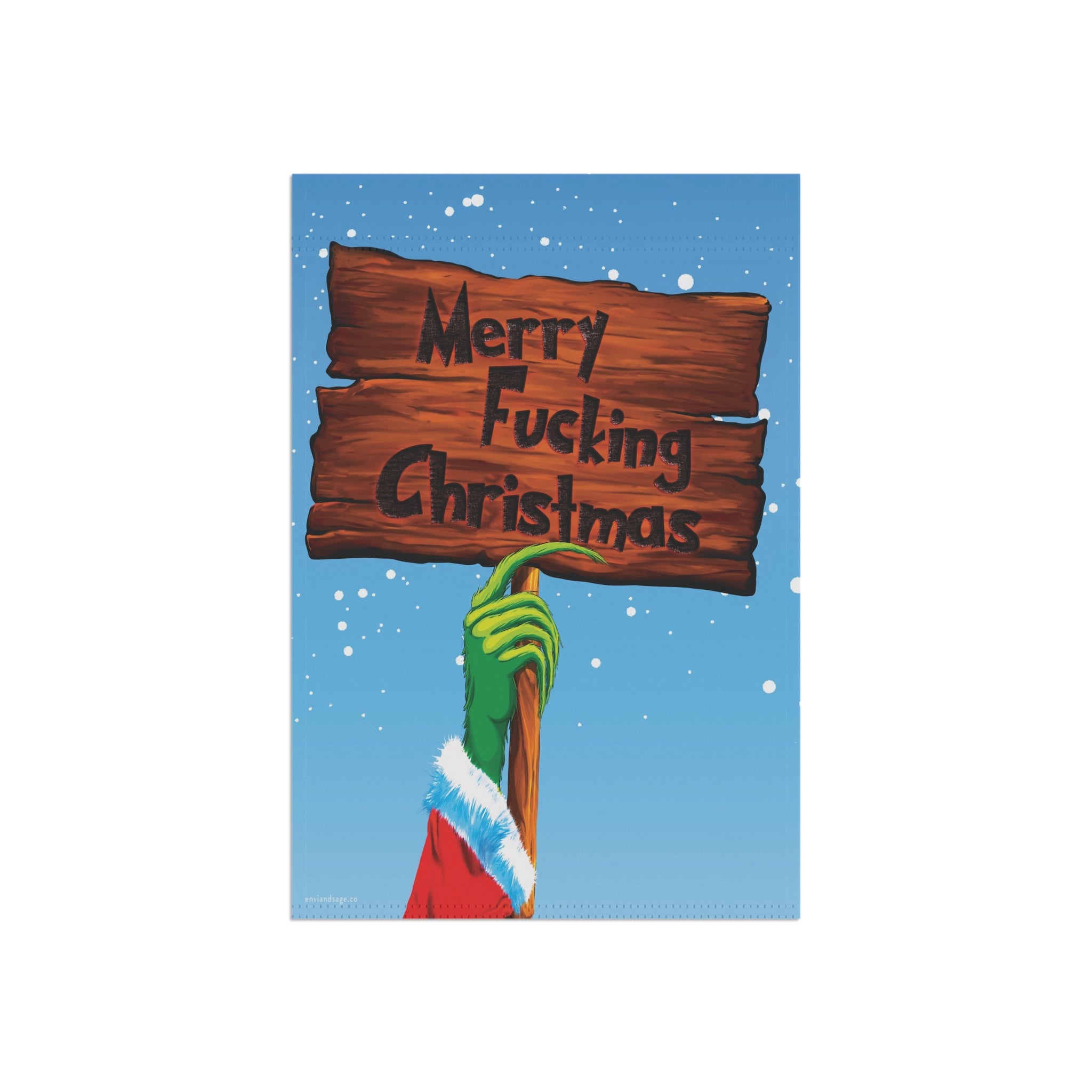 Merry Fucking Christmas Grinch Christmas Flag