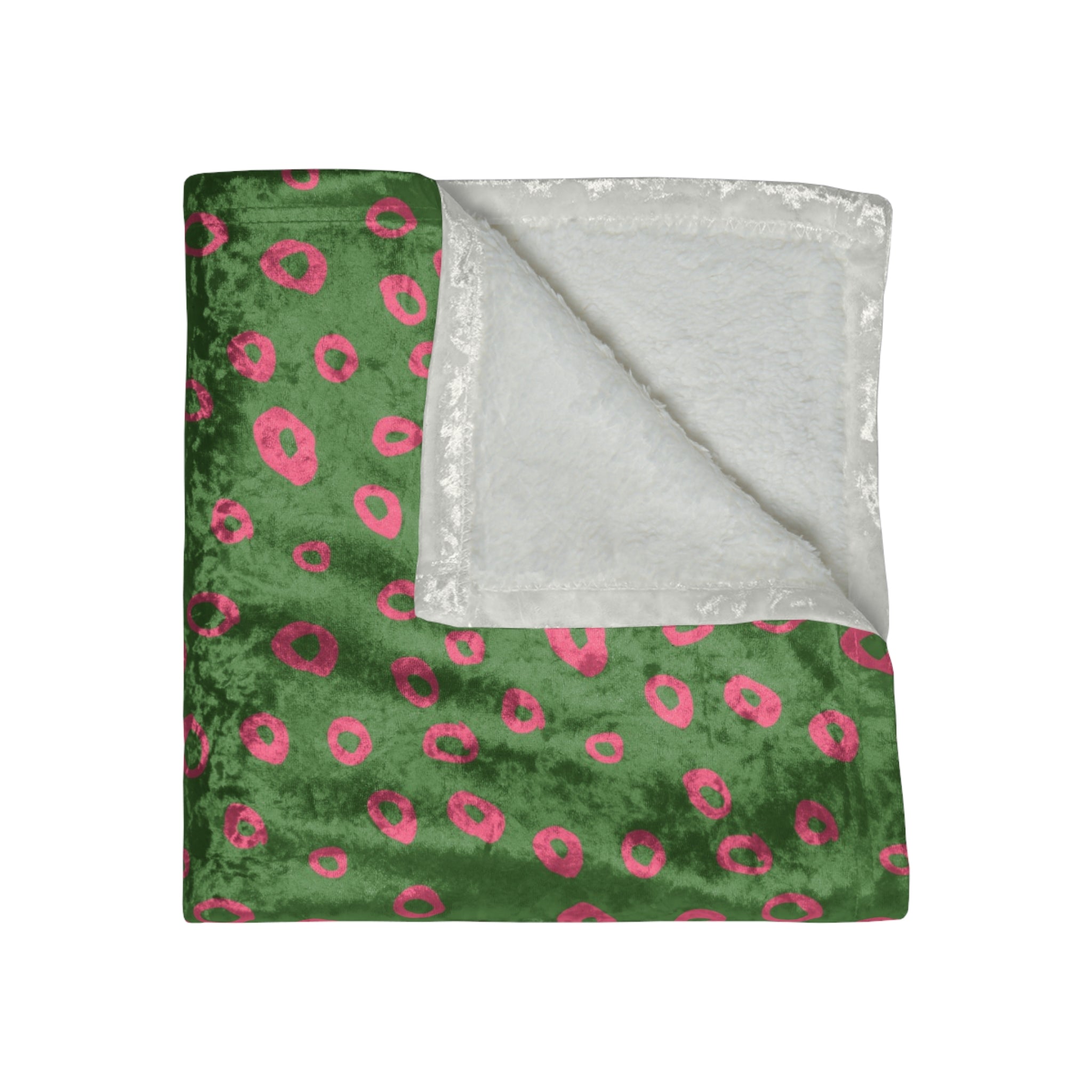 Paradox Green Pink Modern Decorative Throw Blanket