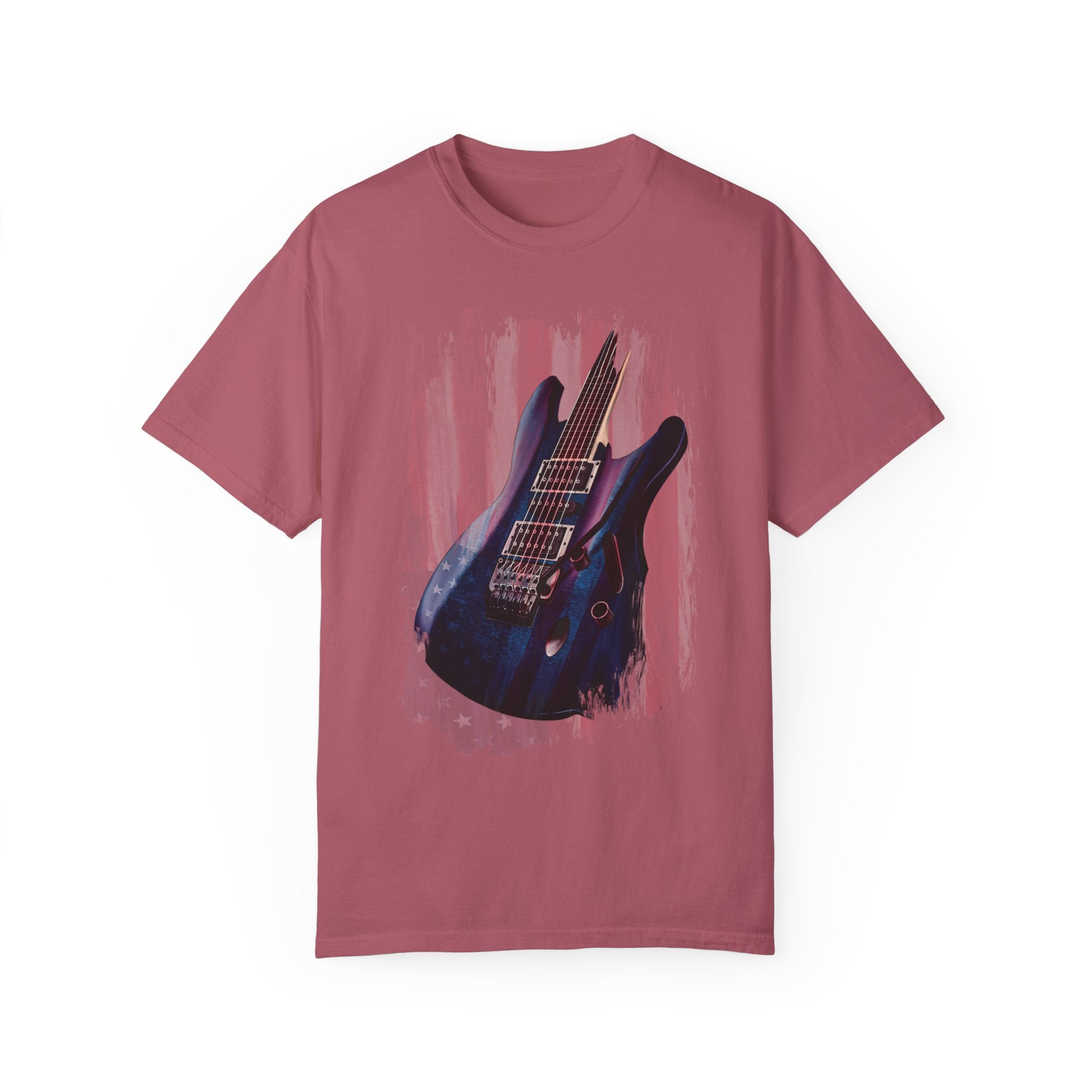 Comfort Colors© American Rock Guitar Patriotic USA T-Shirt