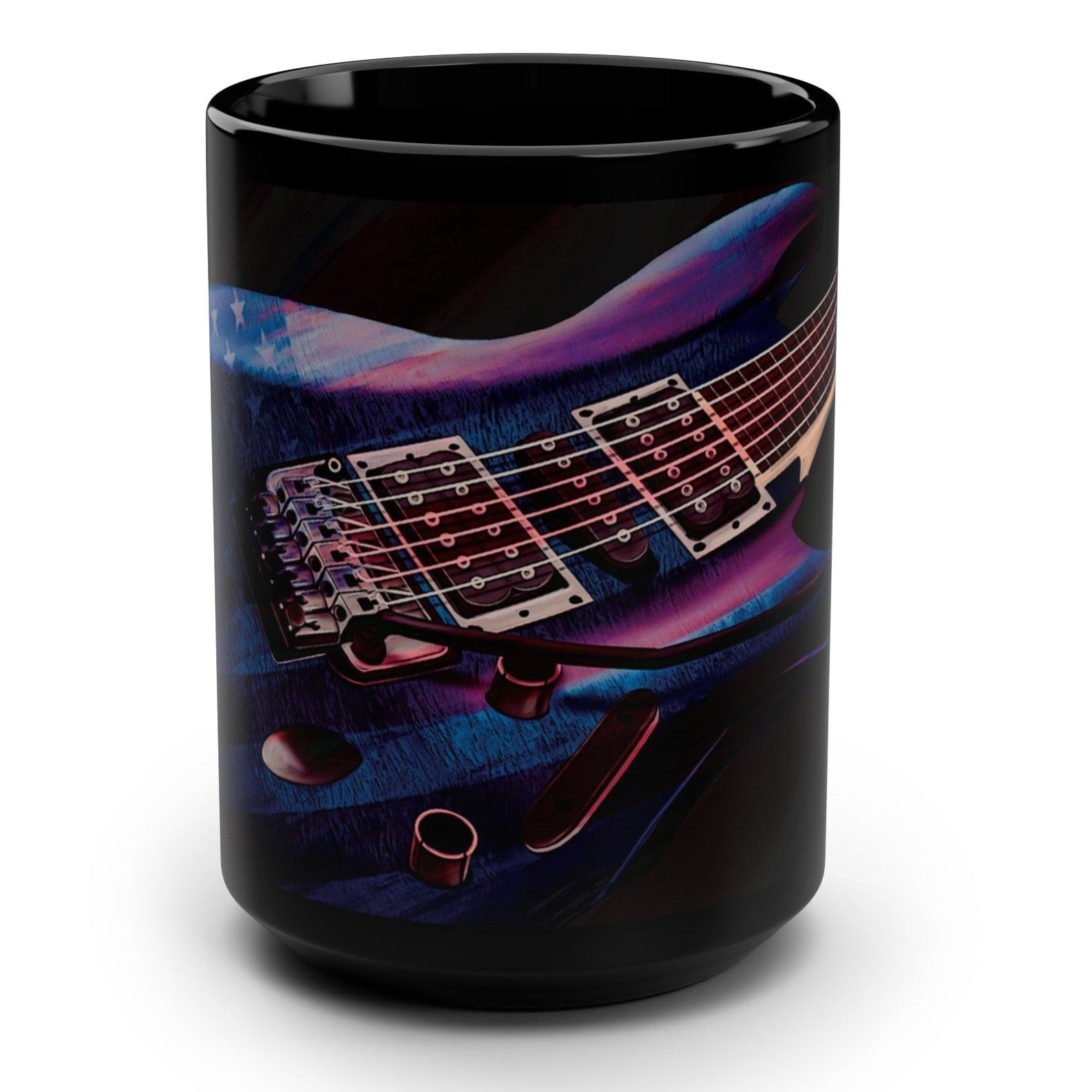 Patriotic USA Guitar Mug 15oz