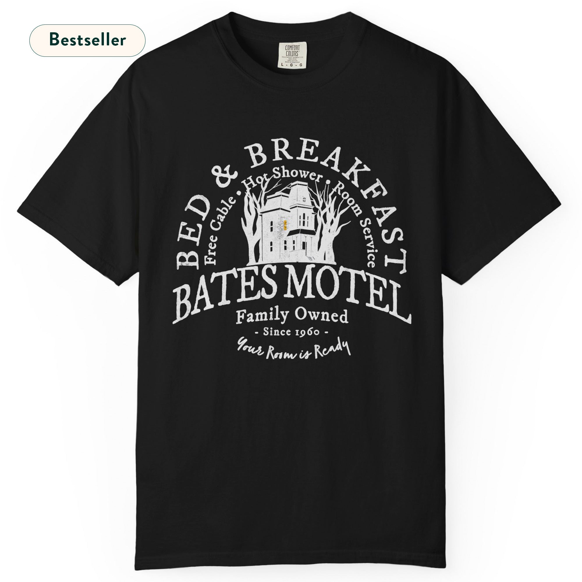 Comfort Colors® Bates Motel Grunge Halloween T-Shirt