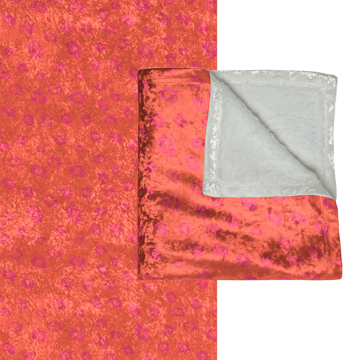 Paradox Orange and Pink Modern Decorative Throw Blanket