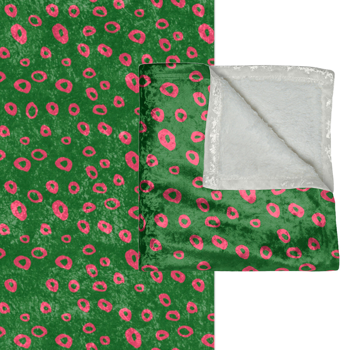 Paradox Green Pink Modern Decorative Throw Blanket