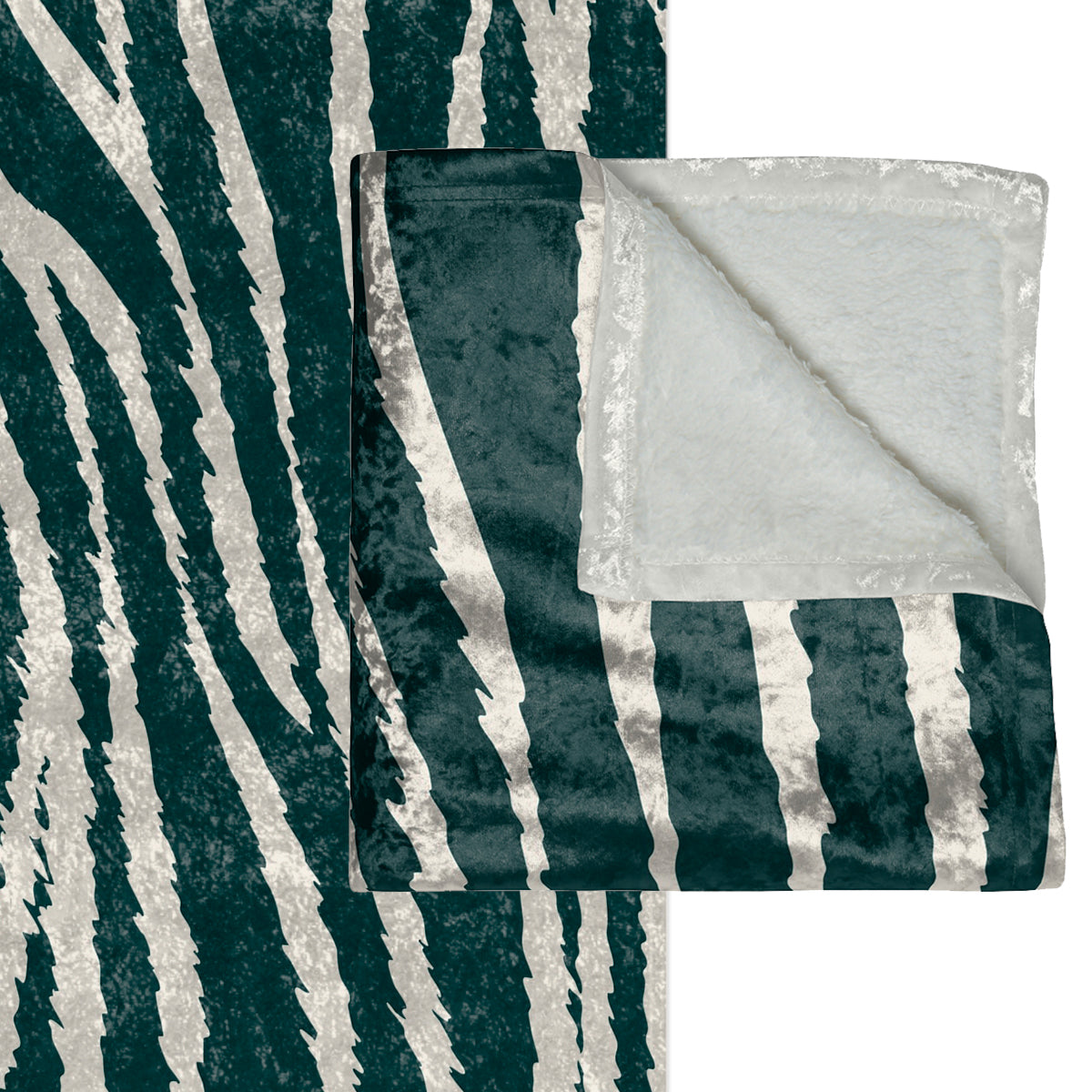 Paradox Cascades Striped Animal Print Decorative Throw Blanket