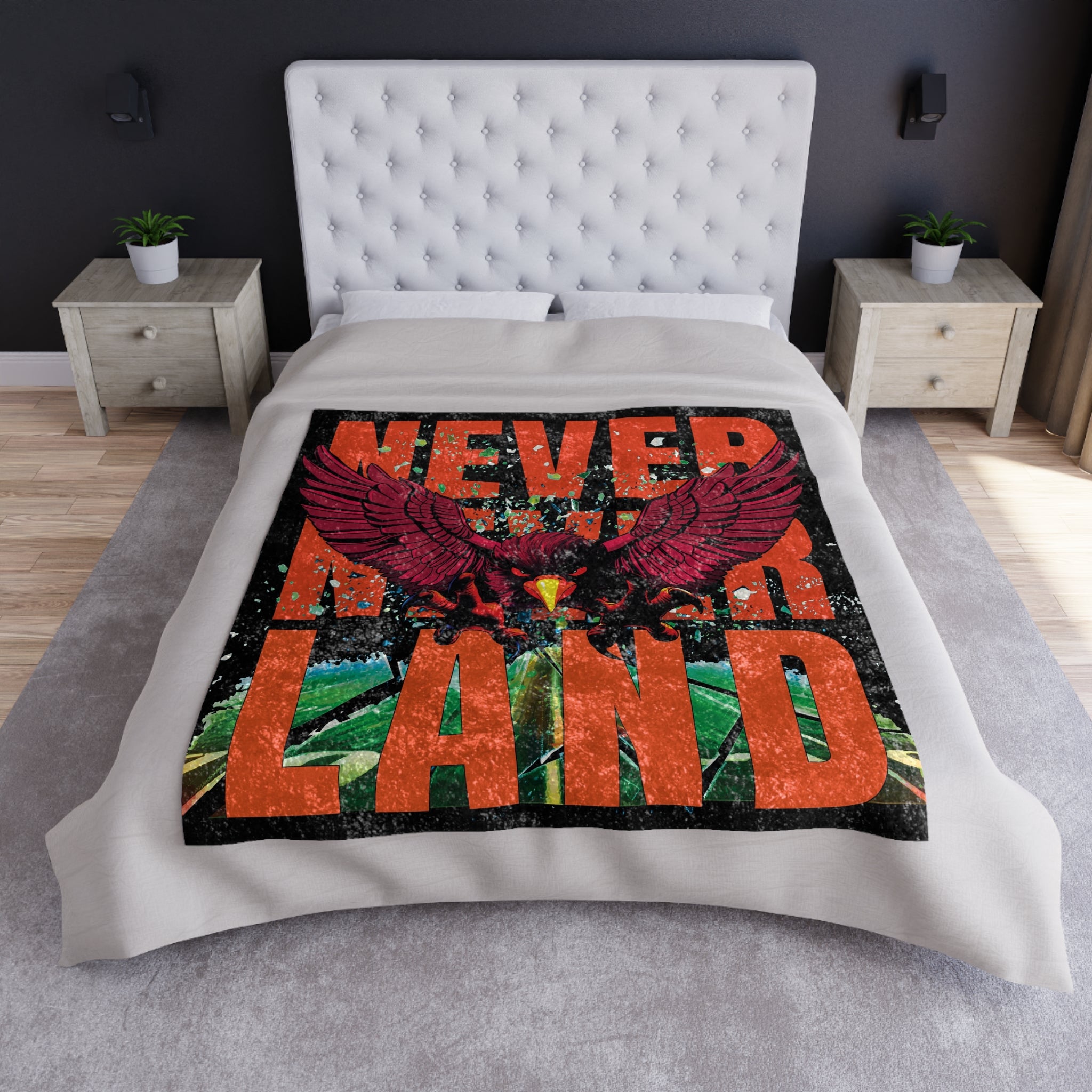 Virginia Tech Hokies Never Never Land Throw Blanket