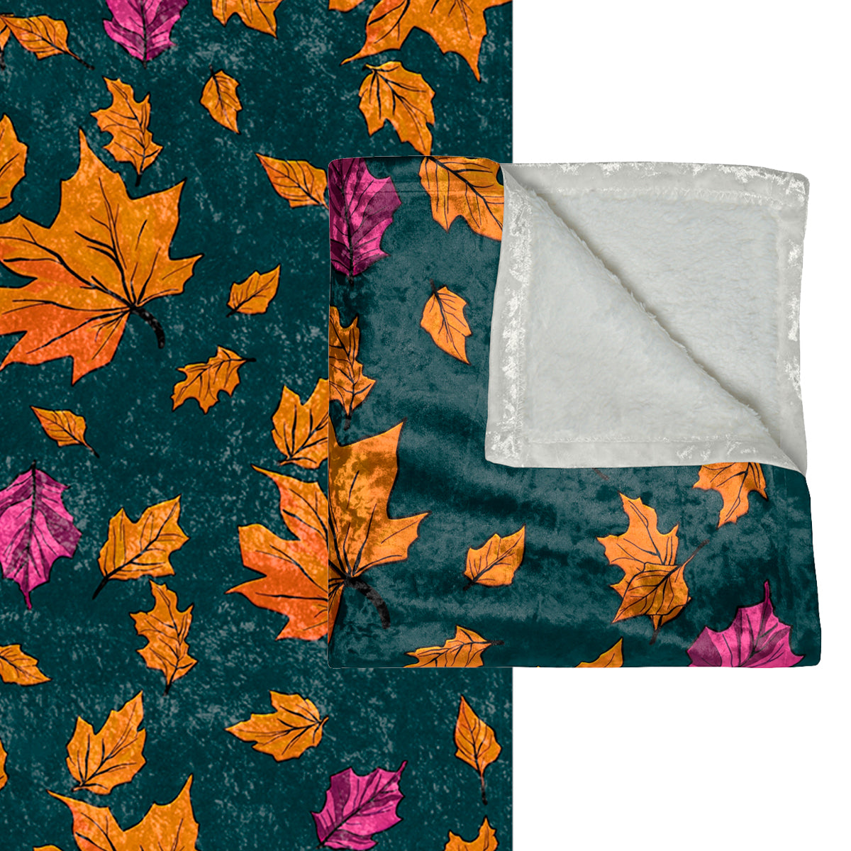 Falling Leaves Fall Decorative Blanket