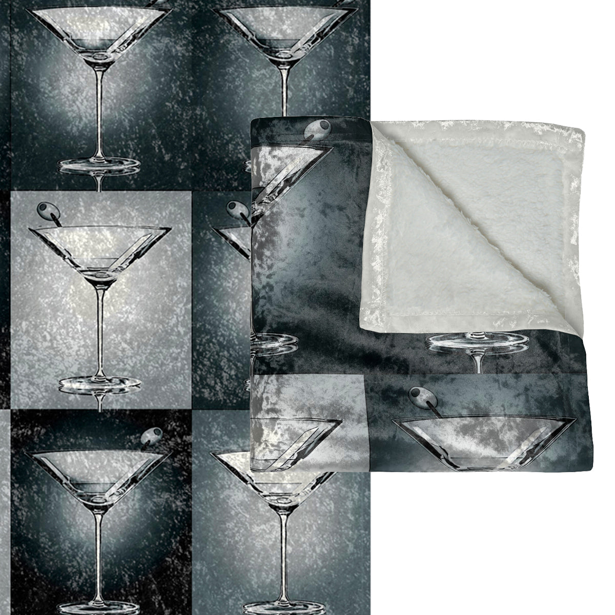 Martini Modern Decorative Throw Blanket