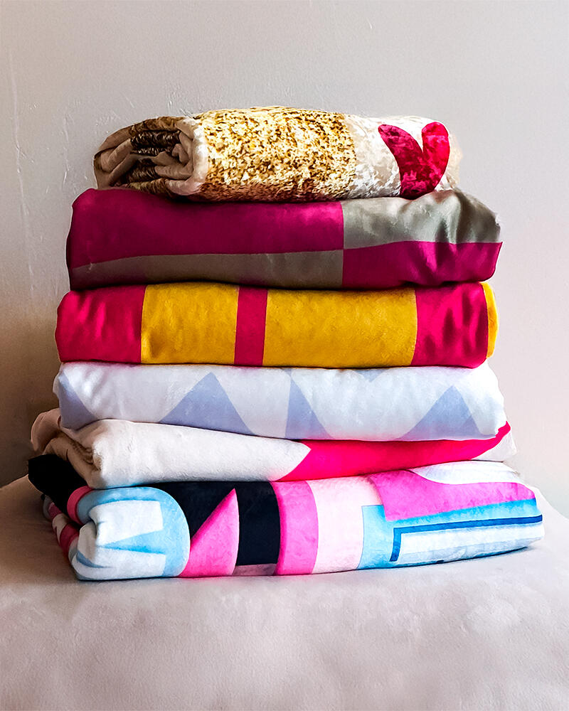 Crushed Velvet Decorative Blankets